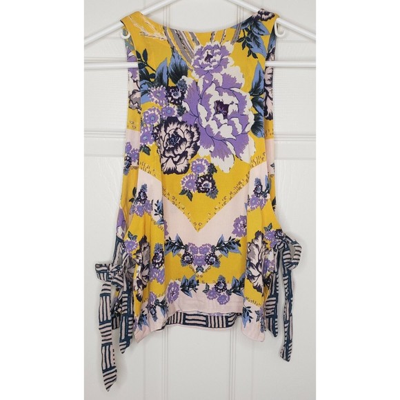 Free People This Sweet Love Tank Top XS Tie Side Shirt - Picture 6 of 7